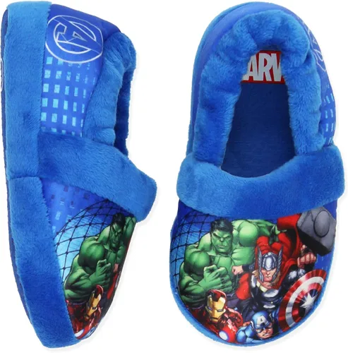 Vista 5 de Marvel Pantuflas Aline de felpa para niños pequeños de Avengers Superhero