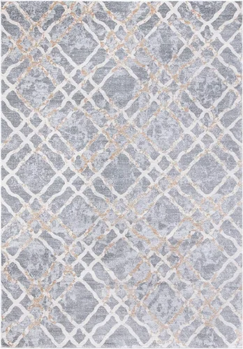 Vista 3 de MARTHA STEWART x Safavieh MSR0957G - Alfombra enrejada que no desprende pelusa para sala de estar, comedor y dormitorio, 5 pies 3 pulgadas x 7 pies