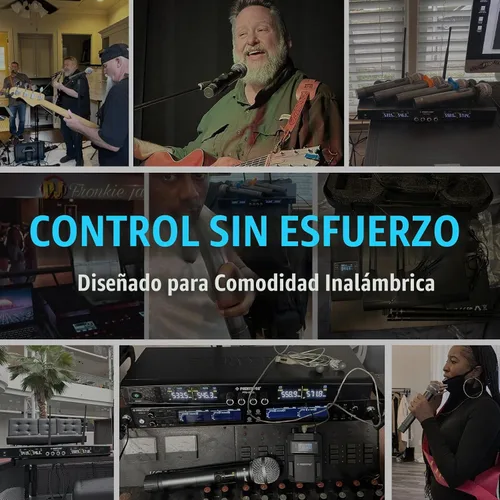 Vista 5 de Phenyx Pro UHF - Sistema de micrófono inalámbrico con frecuencias sintonizables de 2 x 30, juego de micrófono inalámbrico de metal, rango de 200
