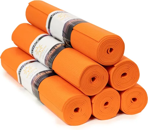 Vista 10 de Voyage - Tapete de yoga a granel, paquete de 6, 72 x 24 pulgadas, esterillas de yoga profesionales para estudio y gimnasio, 0.197 in de grosor