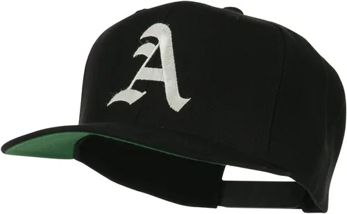 Vista 2 de e4Hats Gran Inglés Antiguo Un Gorra Plana Bordada Negro