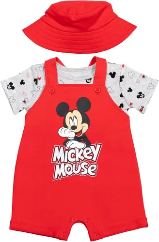 Vista 6 de Disney Mickey Mouse - Conjunto de camiseta y sombrero de manga corta de rizo francés para bebé