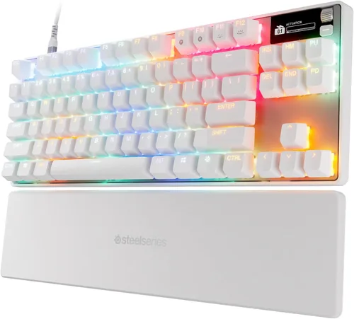 Vista 11 de SteelSeries Teclado inalámbrico Apex Pro Mini - Diseño del 60% - OmniPoint 2.0 - Quantum 2.0 inalámbrico - Teclas PBT de doble disparo - Negro