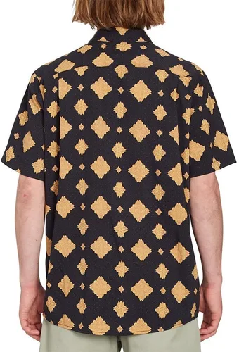 Vista 2 de Volcom Camisa con botones y manga de mandala de grano regular para hombre