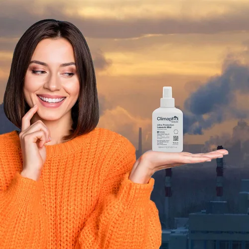 Vista 6 de Climaplex Crema protectora antiencrespamiento y ultra protección sin enjuague Mist Duo – Protege del calor y los daños UV – Proporciona luminosidad