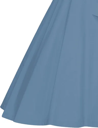 Vista 6 de GownTown Vestidos para mujer, estilo vintage de los años 50, vestidos elásticos con bolsillos