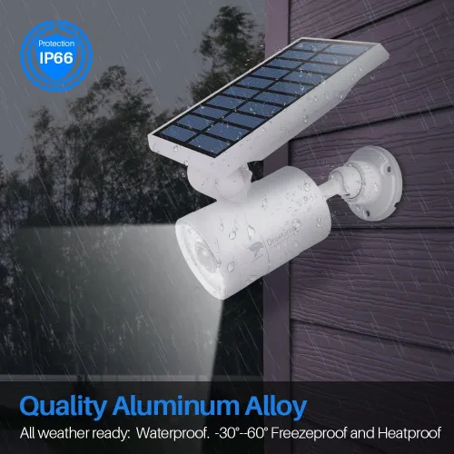 Vista 3 de Luz solar con sensor de movimiento para exteriores, impermeable, de 2, luces solares de movimiento, cámaras de aluminio, focos de seguridad