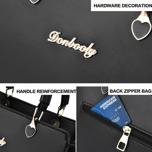 Vista 5 de Xiaoyu Bolsos y carteras de moda para mujer, elegante bolso cruzado para damas, bandolera tipo satchel con asa superior, bolsos pequeños tipo tote