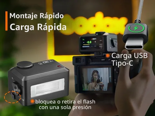 Vista 8 de Godox iT30 pro C TTL Mini Flash & Trigger- GODOX Authorized Distributor iT30 Pro C for Canon - IT30Pro TTL Flash, Wireless Master & Receiver, HSS
