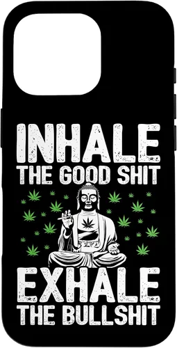 Vista 20 de Inhale Good Shit Exhale Bullshit - Weed Cannabis - 420 Case for iPhone 17