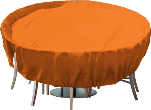Vista 10 de Fundas para muebles de patio, impermeables, resistentes a los rayos UV, resistentes a los rayos UV, para exteriores, mesa redonda y rectangular