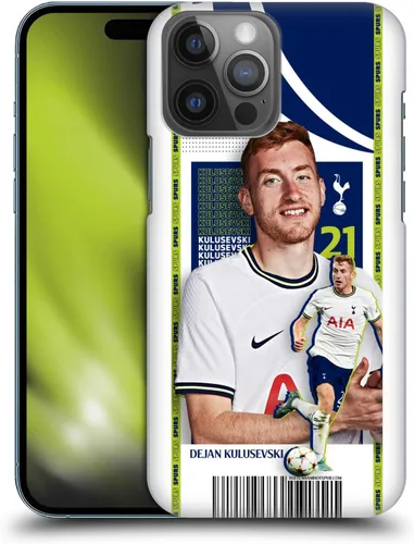Vista 9 de Head Case Designs Officially Licensed Tottenham Hotspur F.C. Cristian Romero 2022/23 First Team Hard Back Case Compatible with Apple iPhone 14 Pro