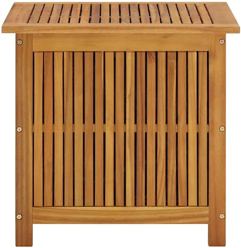Vista 7 de vidaXL Caja de almacenamiento de jardín 23.6"x19.7"x22.8" madera maciza Acacia