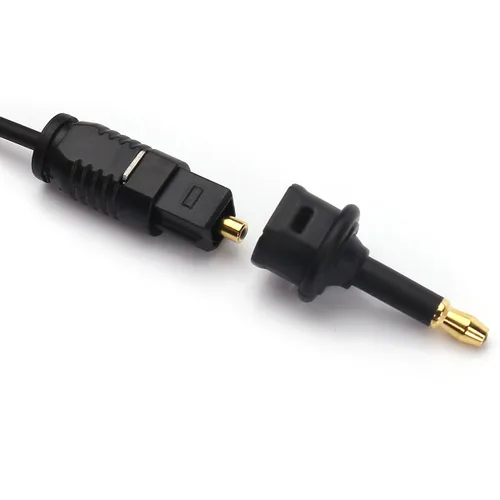 Vista 5 de MOBOREST Toslink de fibra óptica digital a conector de 0.138 in (Mini Toslink) Adaptador de enchufe óptico digital para audio (paquete de 2)