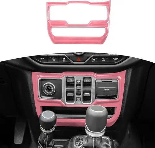 Vista 16 de RT-TCZ Cubierta de panel de interruptor de ventana para Jeep JL JLU Gladiator JT 2018-2024 Baby Blue Accesorios interiores