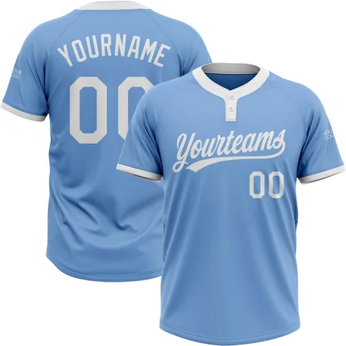 Vista 13 de Camisetas de béisbol personalizadas con dos botones, camisetas de sóftbol personalizadas con logotipo de nombre cosido para hombres, mujeres