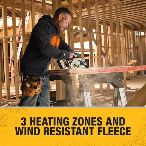 Vista 5 de DEWALT 20 v/12 v máx. chamarra climatizada con capucha simple