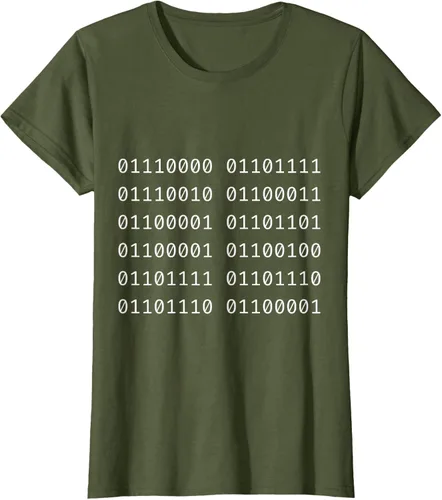 Vista 28 de Porca Madonna In Codice Binario Código Binario Camiseta, Negro