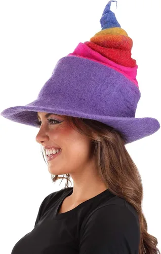 Vista 9 de Rainbow Borealis Heartfelted Witch Hat