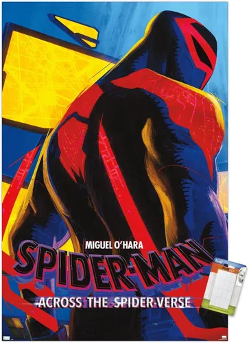 Vista 12 de Marvel Spider-Man: Across The Spider-Verse - Póster de pared de una hoja de Miguel O'Hara, 22.4 pulgadas de largo x 14.7 pulgadas de ancho, versión