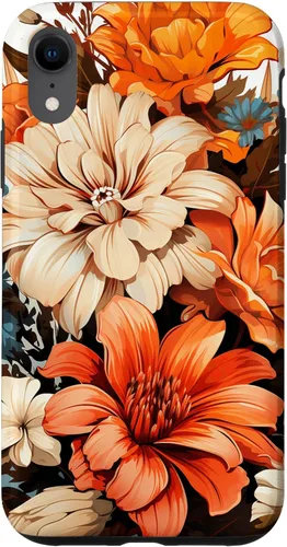 Vista 24 de Funda para iPhone 11 Pro Max Vintage Autumn Flower Fall Pumpkin Girl Women Fall