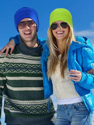 Vista 5 de SATINIOR 6 gorras de invierno con forro polar cálido para hombre