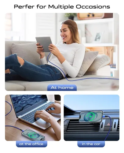 Vista 22 de Dasku iPhone 17 USB C a USB C de carga rápida, 60 W (3.1 A), paquete de 2 cables cargador de carga de 3 pies tipo C para iPhone 17/16/15/15 Plus/15