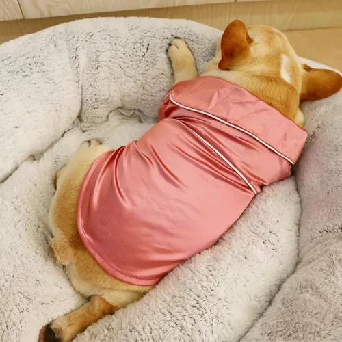 Vista 3 de Pijamas de verano para perros, camisetas para mascotas, disfraces de gato, ropa para perros pequeños, ropa para perros pequeños, ropa de vacaciones