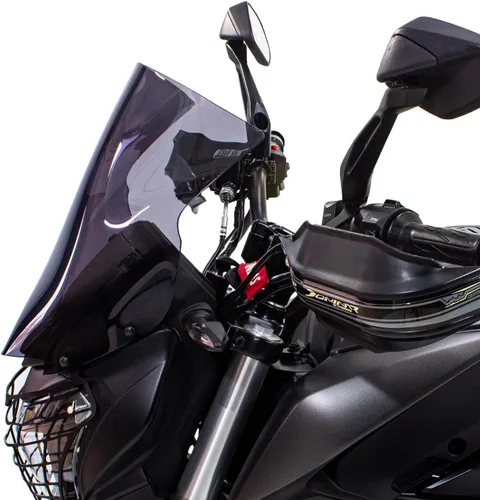 Vista 4 de GP Kompozit Parabrisas corto transparente compatible con Bajaj Dominar 250 / Dominar 400 2017-2023 14.6 in