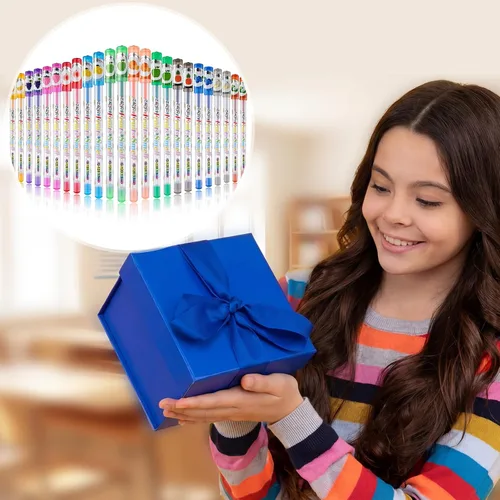 Vista 7 de Yexiya 72 bolígrafos de gel perfumados con purpurina multicolor, divertidos y lindos bolígrafos perfumados de frutas para artes, manualidades