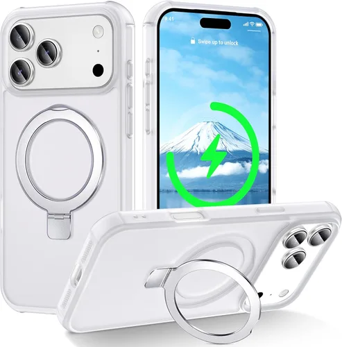 Vista 44 de CHAOFEnG Funda compatible con iPhone 11 Pro Max con soporte, color negro Fundas delgadas de grado militar para iPhone 11 Pro Max con soporte