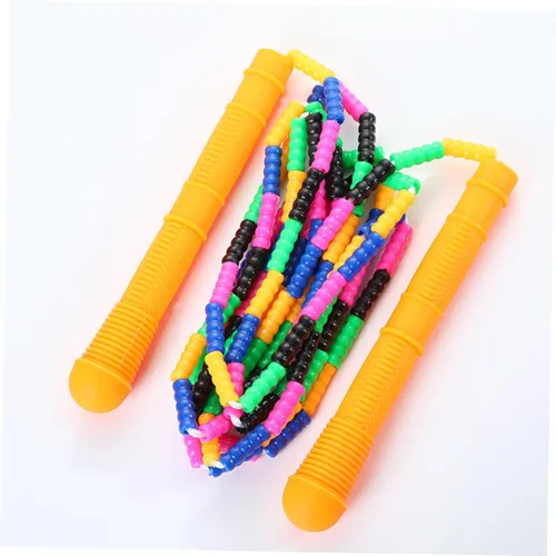 Vista 5 de NOLITOY 5 piezas de cuerda de saltar Slub diseño ejercicio cuerdas para niños estudiantes ligero entrenamiento fitness colores a granel