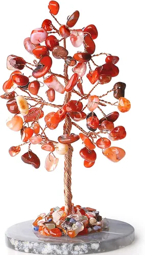 Vista 17 de QINJIEJIE Árbol de Chakra Natural de Cristal Árbol de la Vida Dinero para Decoración de Escritorio Piedra de 7 Chakras para Energía Positiva