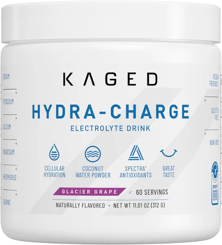 Vista 19 de Kaged Polvo de Hidratación con Electrolitos Hydracharge Manzana Lima Bebida Deportiva para Hombres y Mujeres Pre, Post, Intra Entrenamiento