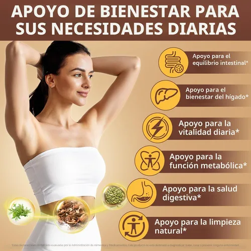 Vista 4 de Limpieza de clavo de nogal negro de ajenjo para humanos – Fórmula de apoyo digestivo y salud intestinal 18 en 1, 6600 mg por porción, 240 cápsulas