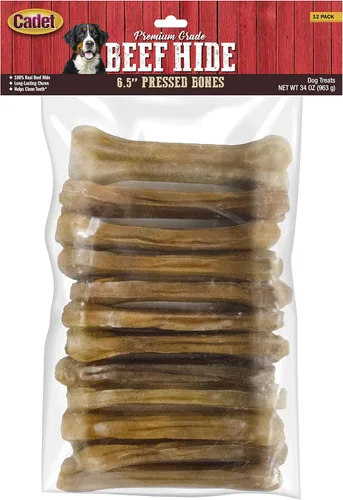Vista 9 de Cadet Huesos de piel de carne prensada de grado prémium de 10 pulgadas, 1 paquete