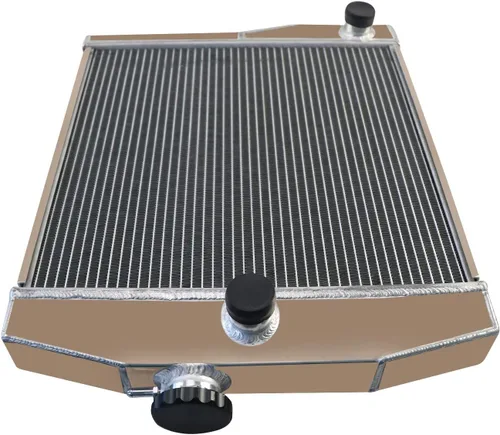 Vista 8 de Radiador de aluminio de 3 filas para Jeep Willys 1955-1958 Flathead L4 3.7L V6 V8