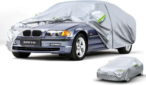 Vista 72 de Kaugung Funda para Coche de Ajuste Personalizado BMW Serie 3 E30 (1982-1994), 7 Capas Resistente al Viento Todo Clima Impermeable Cubierta Exterior