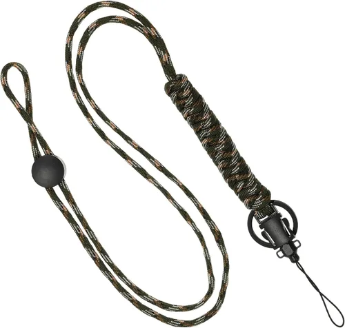 Vista 9 de PATIKIL Cordón de paracaídas, cordón trenzado, llavero ajustable para insignias