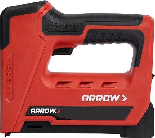 Vista 2 de Arrow ET501C - Pistola profesional inalámbrica 5 en 1 para grapas y clavos de acero calibre 18 para moldear, gabinetes, enmarcar, recortar