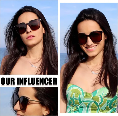 Vista 2 de Duco - Lentes de sol redondos vintage para mujeres y hombres con protección UV de moda para la playa
