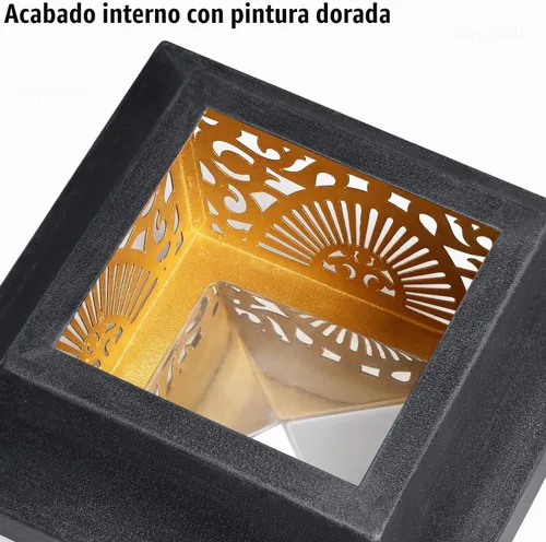 Vista 8 de DenicMic Luces solares para postes de metal impermeables para exteriores Negro