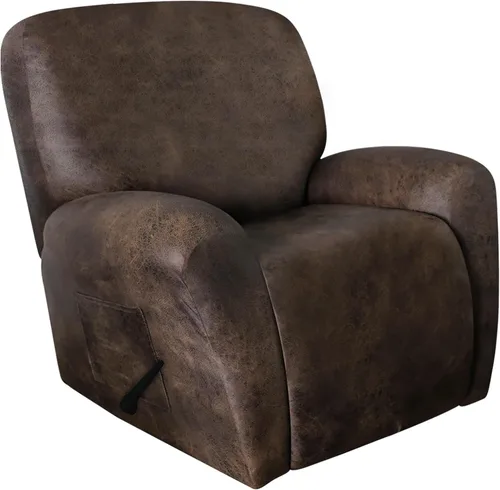 Vista 33 de ANARACHON Fundas para Sillas Reclinables Tipo Cuero, 4 Piezas Funda para Sillón Reclinable Lazy Boy, Protector de Muebles - Funda Suave Lavable