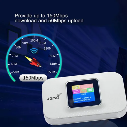 Vista 3 de Sanpyl Enrutador WiFi 4G, enrutador de punto de acceso móvil 4G con ranura para tarjeta micro SIM, batería de 3000 mAh, enrutadores de viaje