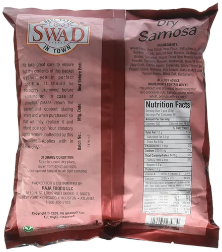 Vista 2 de Great Bazaar Swad Samosa Snacks, 2 libras