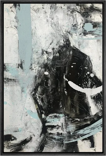 Vista 26 de IDEA4WALL Lienzo enmarcado para pared, acuarela pastel, cordillera, valle, ilustraciones abstractas, naturaleza, arte moderno, bohemio, decorativo