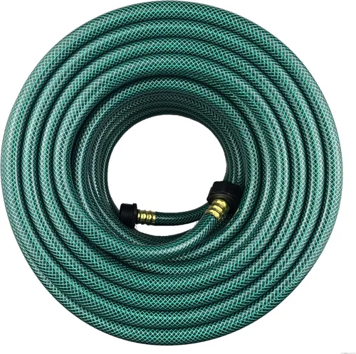Vista 21 de Darnassus Manguera de jardín de PVC de 1/2 pulgada, color verde, resistente, con accesorios de latón macizo, sin fugas, flexible, para exteriores