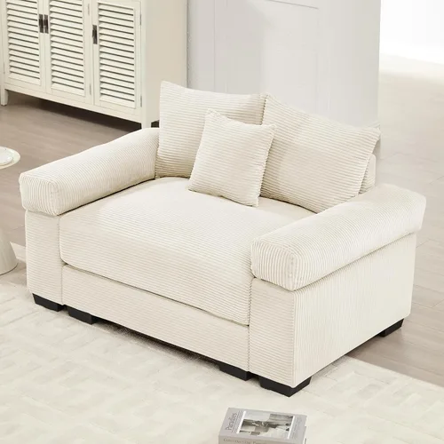 Vista 48 de ODUSE-DAILY Sofá modular de gran tamaño de 117.3 pulgadas, sofás modulares grandes de pana para sala de estar, sofás de 3 plazas, moderno juego