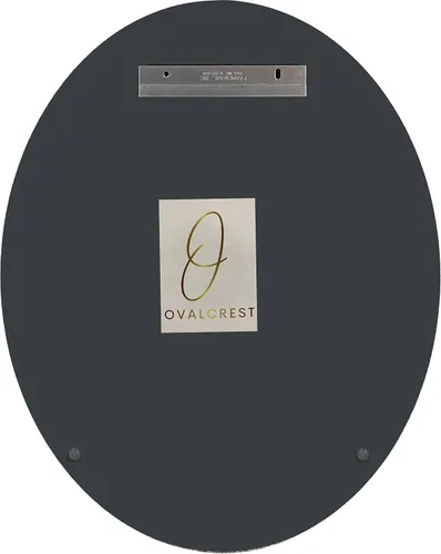 Vista 3 de OVALCREST - Espejo sin marco ovalado claro de 12 x 16 pulgadas con borde biselado de primera calidad Espejo de baño sin marco Decoración moderna
