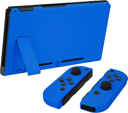 Vista 4 de eXtremeRate DIY Replacement Shell Buttons for Nintendo Switch, Soft Touch Back Plate for Switch Console, Custom Housing Case with Full Set Buttons